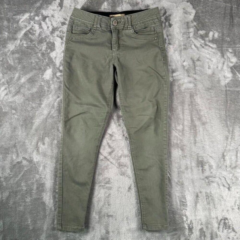 Democracy Jeans Womens 4 Green Skinny Mid Rise Stretch Ab Technology Pants